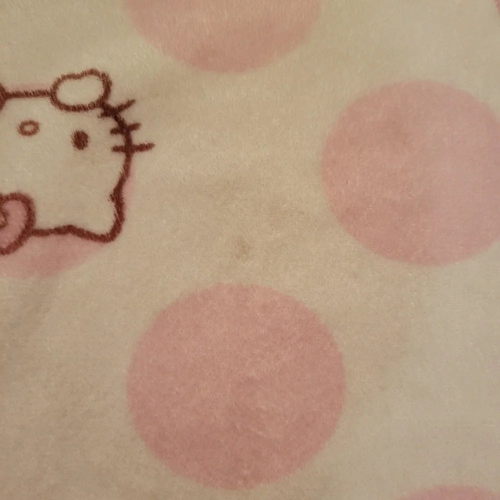 Hello Kitty Polka‎ Dot Baby Blanket Pink Reversible Soft Cozy Y2K Vintage Retro
